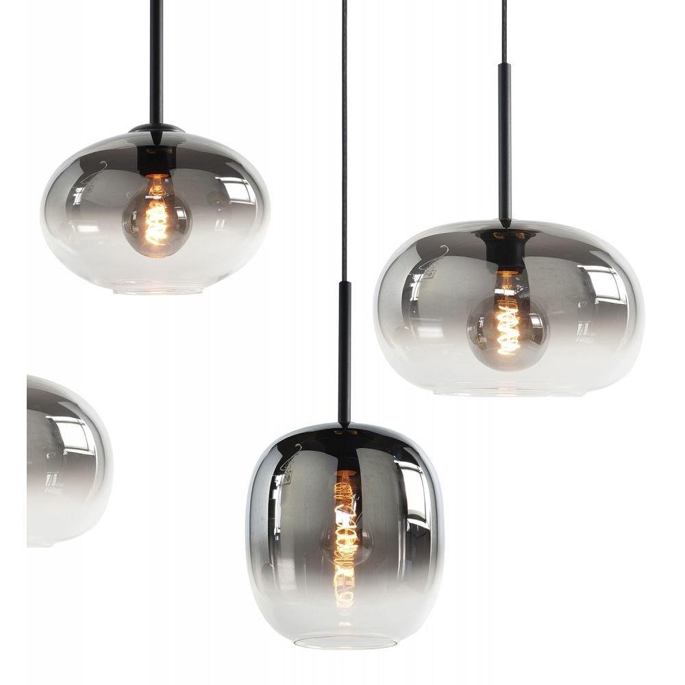 Highlight Bellini Hanglamp Deens Ovaal Smoke 6 Lichts 100 x 39cm