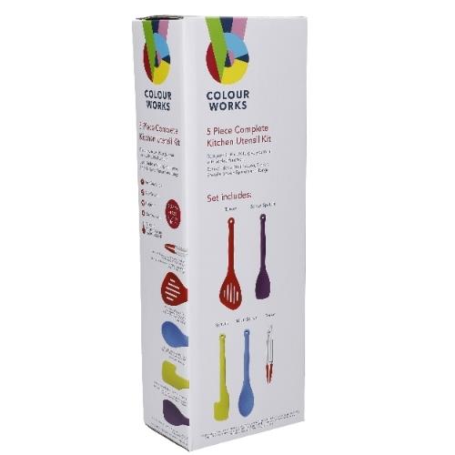 ColourWorks - Keukengerei Set, Siliconen, 5 Delig - ColourWorks | Brig