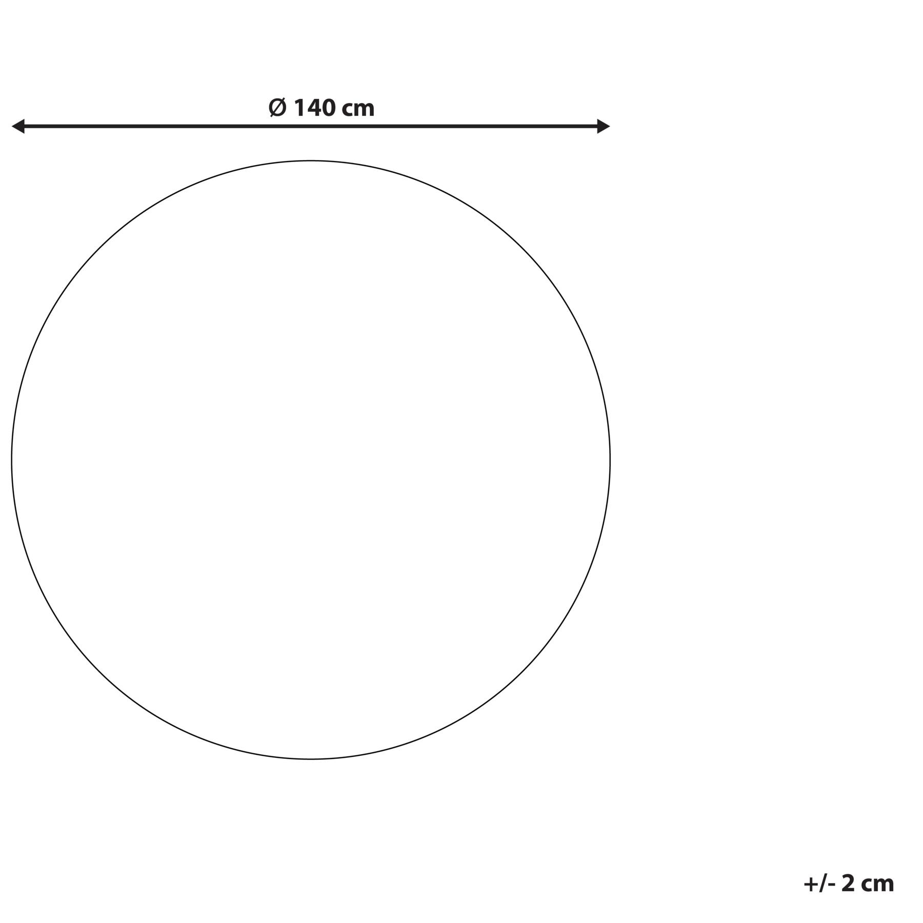 Beliani - BITLIS - Modern Vloerkleed - Lichtbeige - Ã¸ 140 cm - Katoen