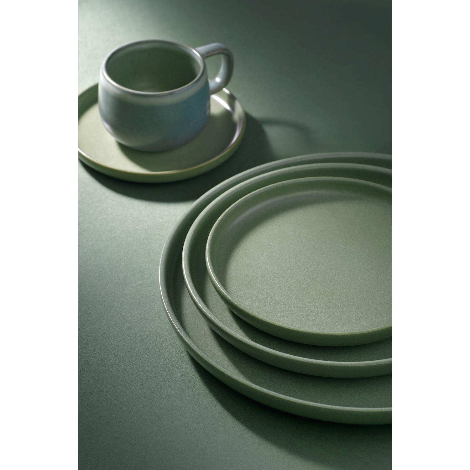 Palmer Bord Sandy Loam 17 cm Groen Stoneware 2 stuk(s)