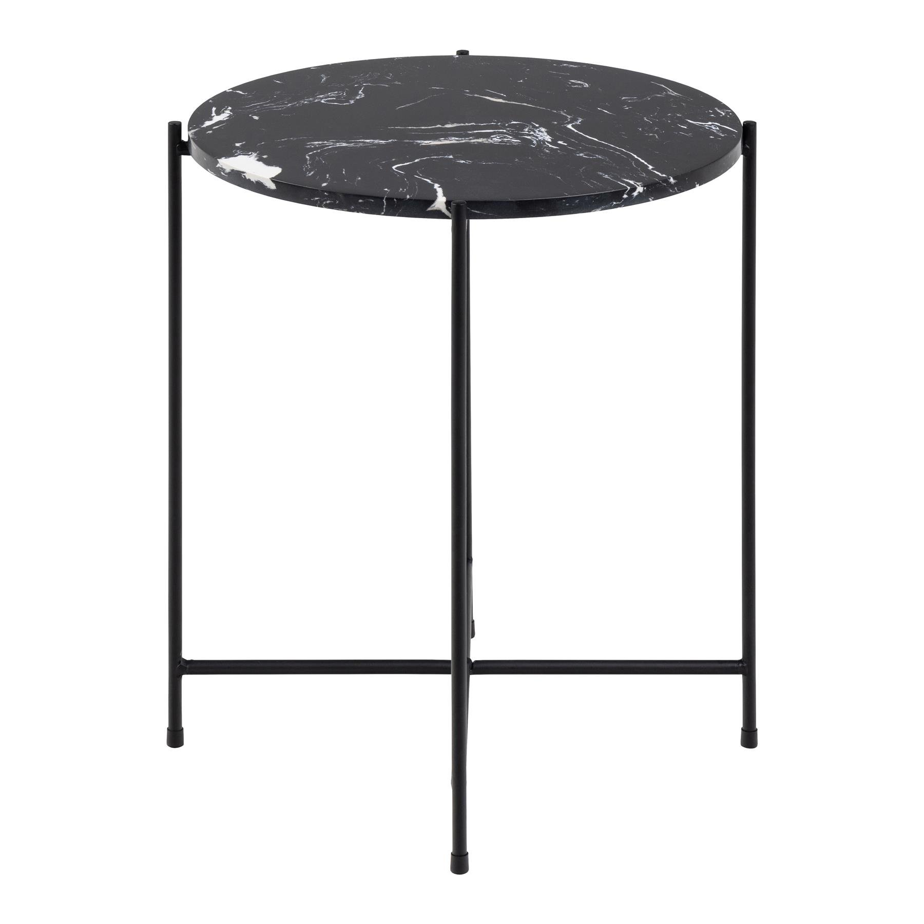by fonQ Dainty Bijzettafel Ø 42 cm - Zwart