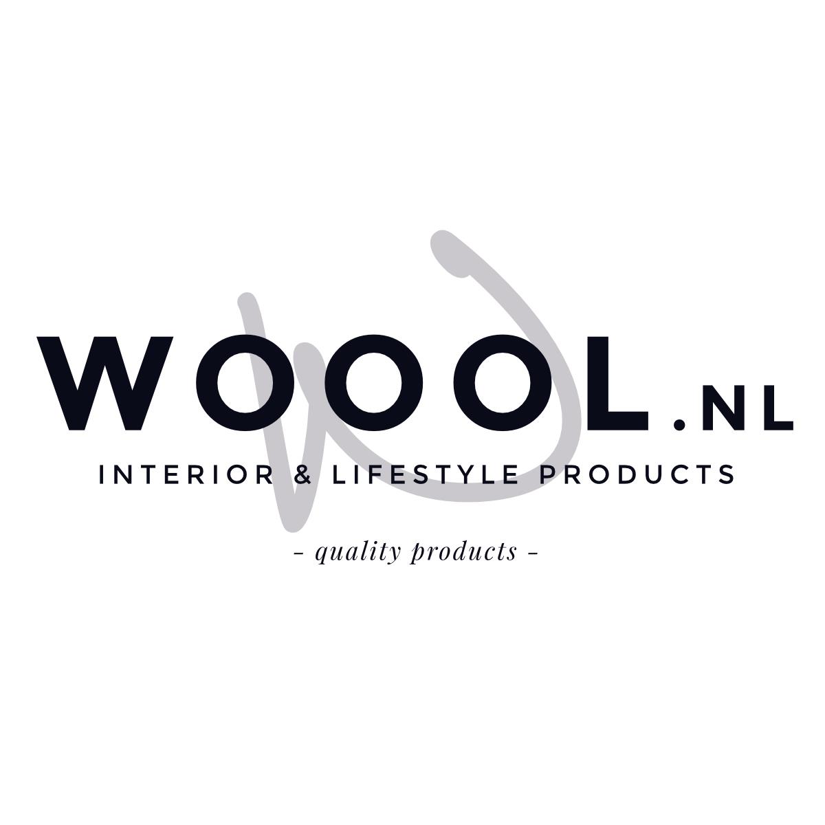 WOOOL® Plaid - SHELLS Blauw (190x130cm)