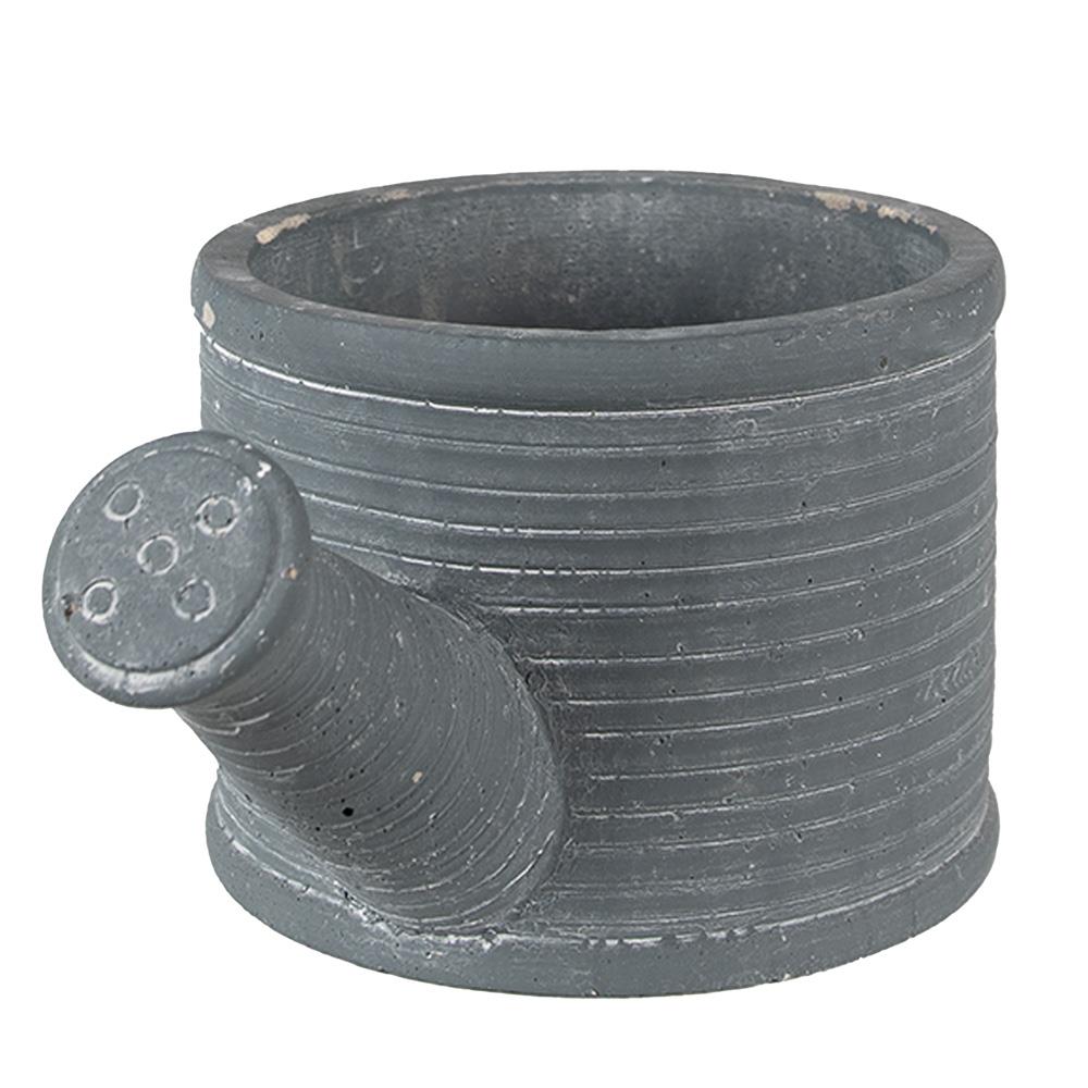 Clayre & Eef Bloempot Gieter 27x15x11 cm Grijs Steen Plantenpot