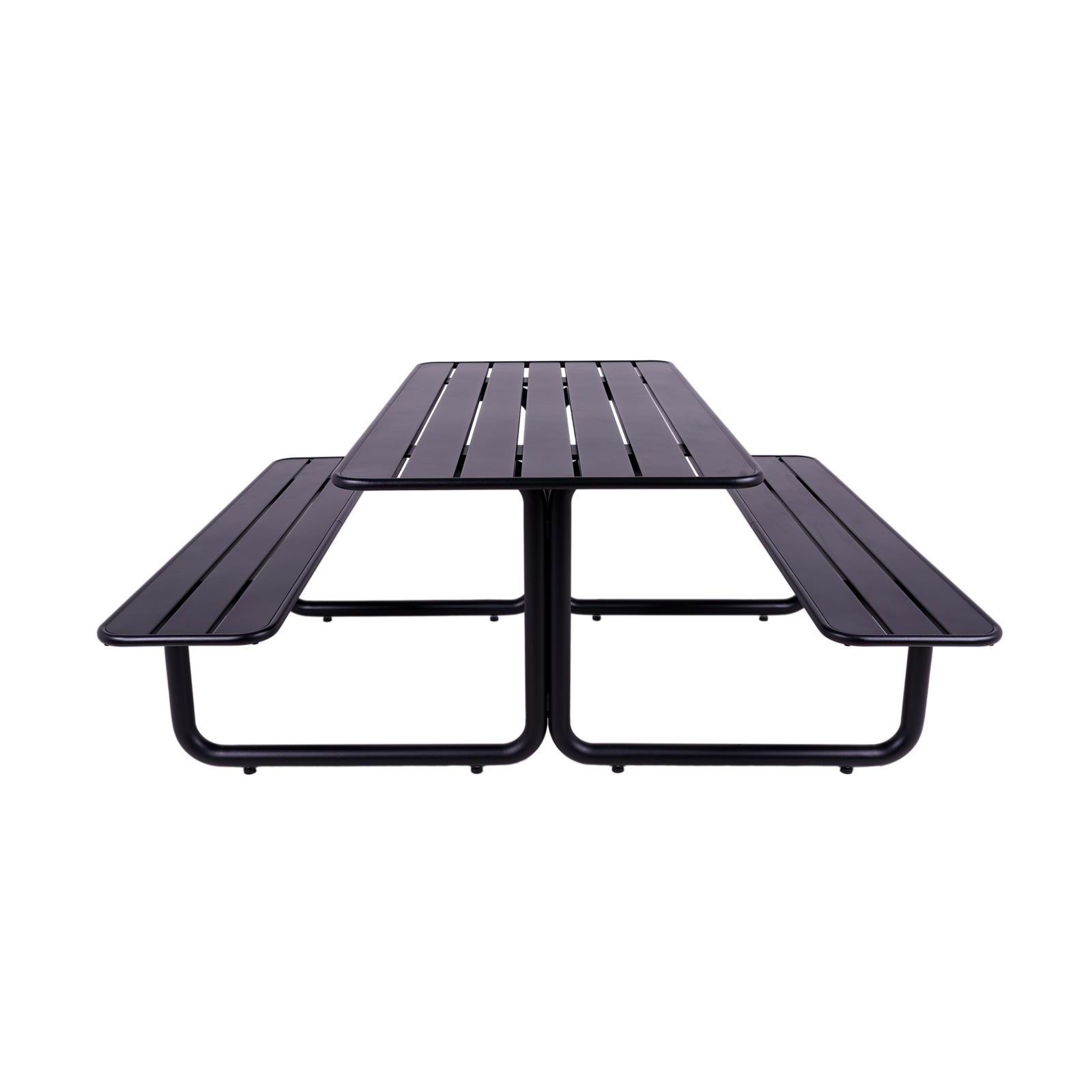 Metalen picknicktafel Max zwart