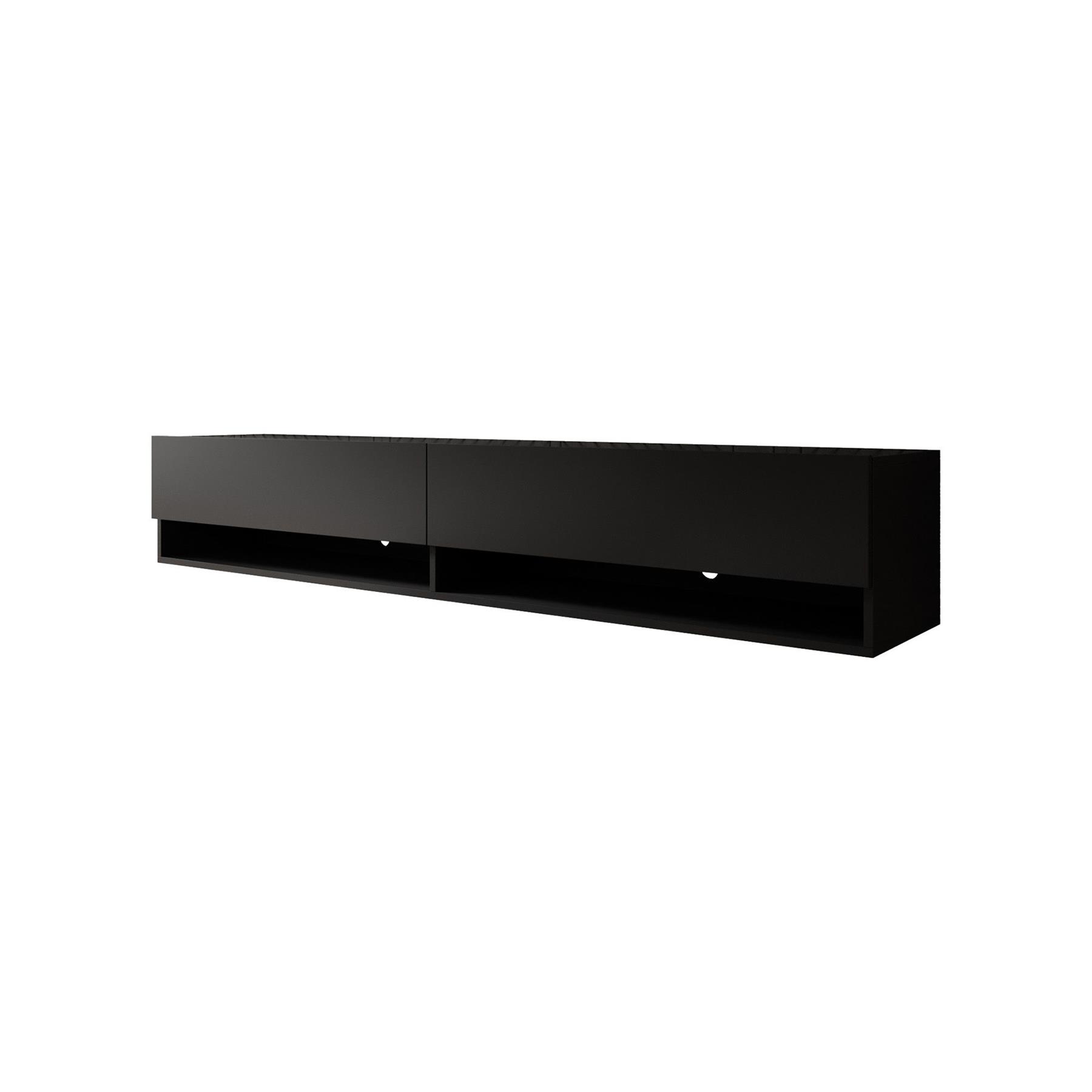 Meubella TV-Meubel Asino - Mat Zwart  - 180 cm