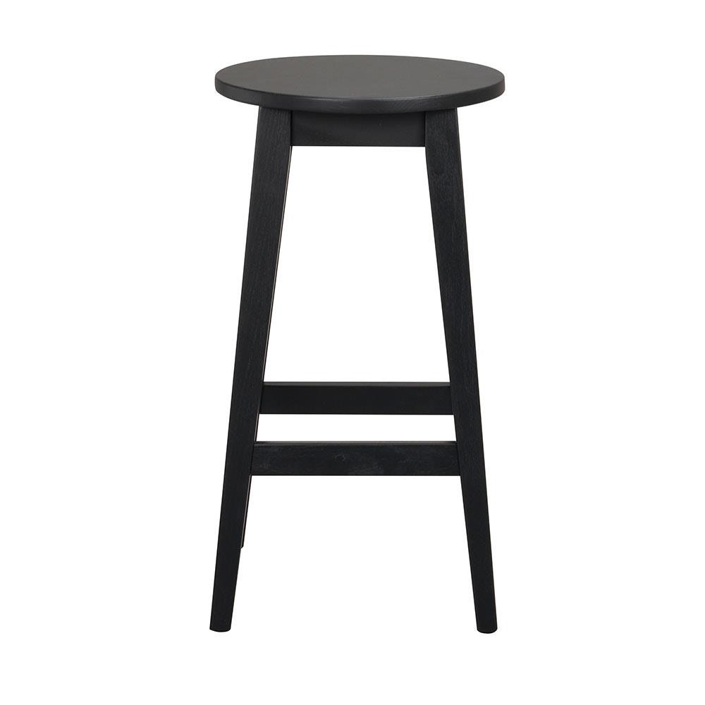 Rowico Home Austin houten barkruk zwart - 65 cm - Set van 2