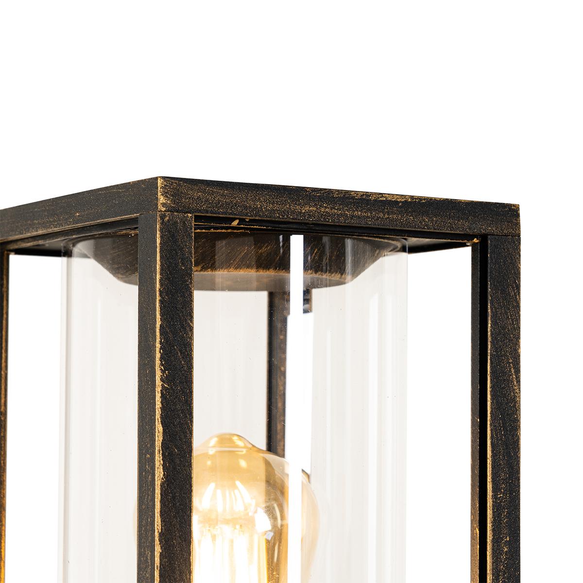 QAZQA Vintage staande buitenlamp antiek goud 100 cm IP44 - Charlois