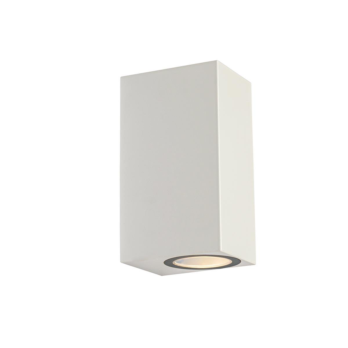 QAZQA Moderne buiten wandlamp wit kunststof 2-lichts - Baleno