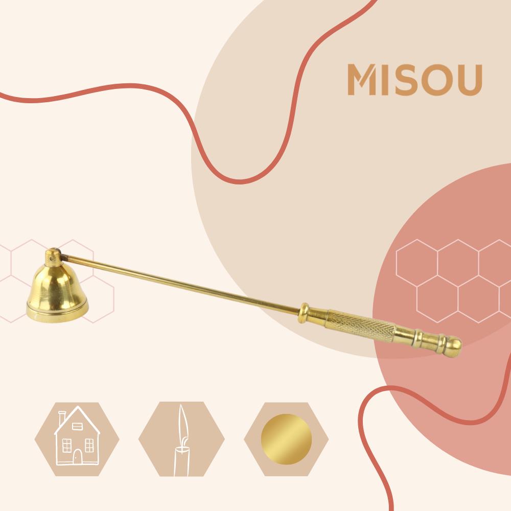 MISOU Kaarsendover 21cm Goud Waxinelichtjesdover