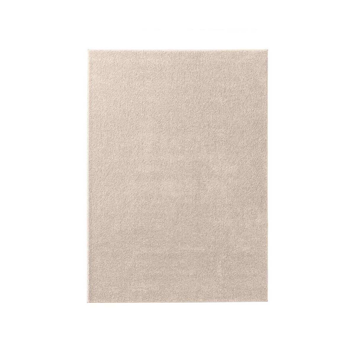 Tapeso Effen vloerkleed Qualis - crème - 240x240 cm