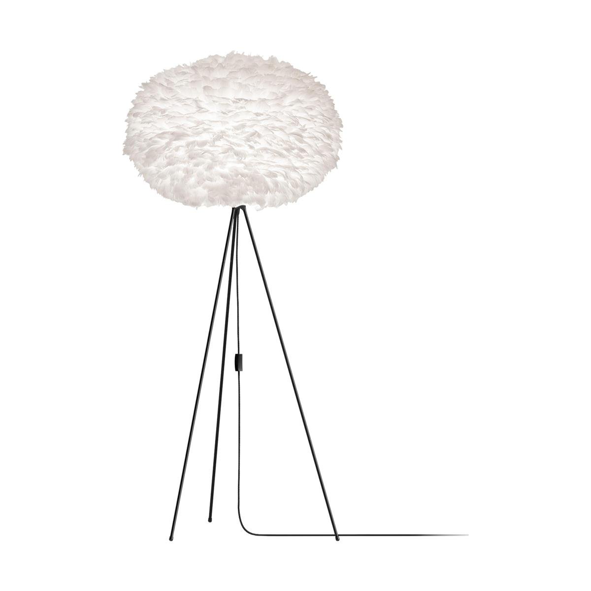 Umage Eos X-large vloerlamp white - met tripod zwart - Ø 75 cm