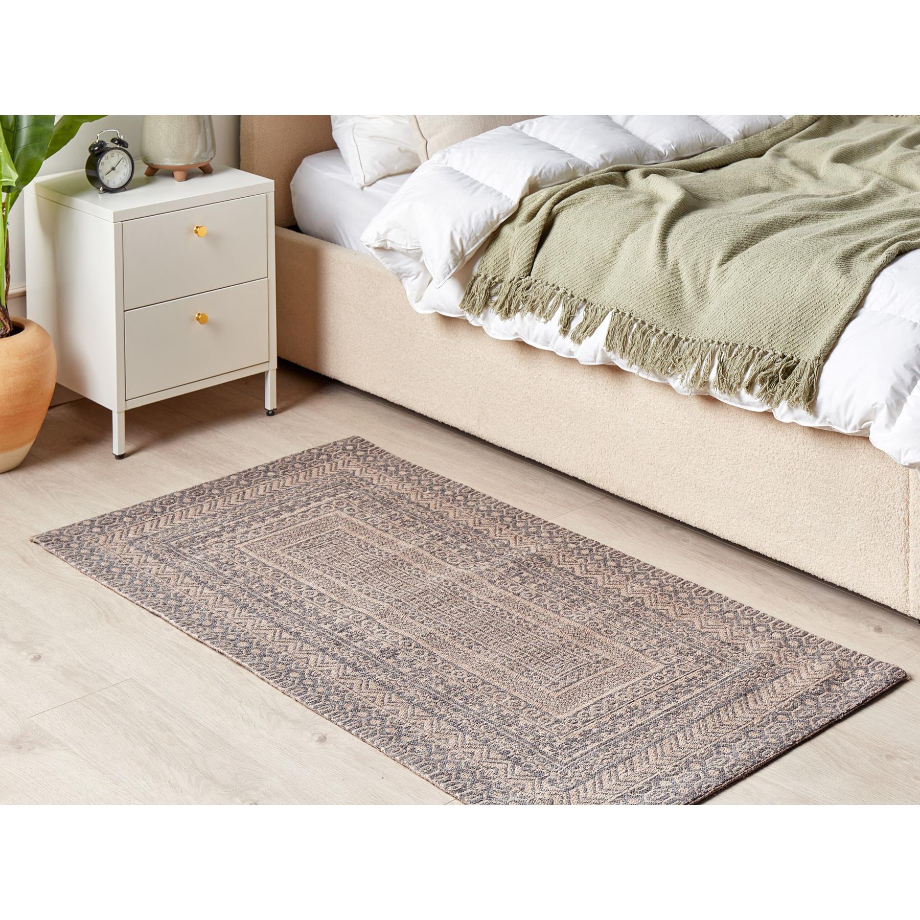 Beliani - BAGLAR - Jute vloerkleed - Beige - 80 x 150 cm - Jute