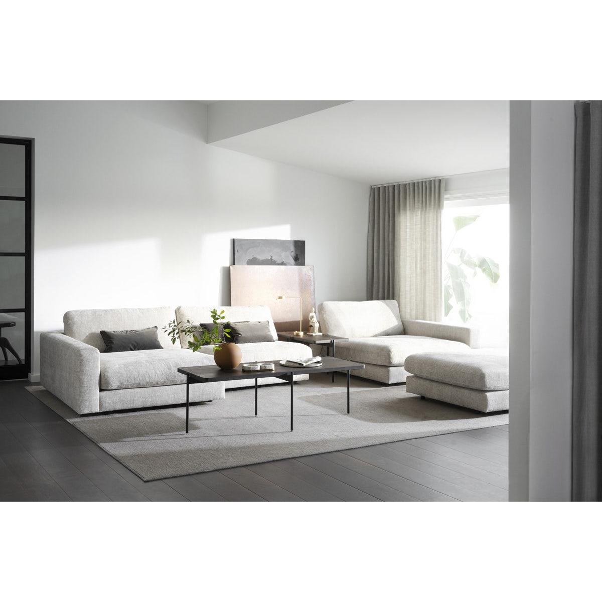 Rowico Home Duncan Hocker - Lichtgrijze Stof