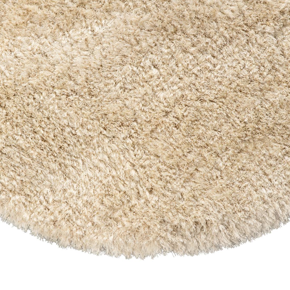 Rivièra Maison - Ronde Vloerkleed in Crème, XA3 Wolmix, Hoogte 6 cm