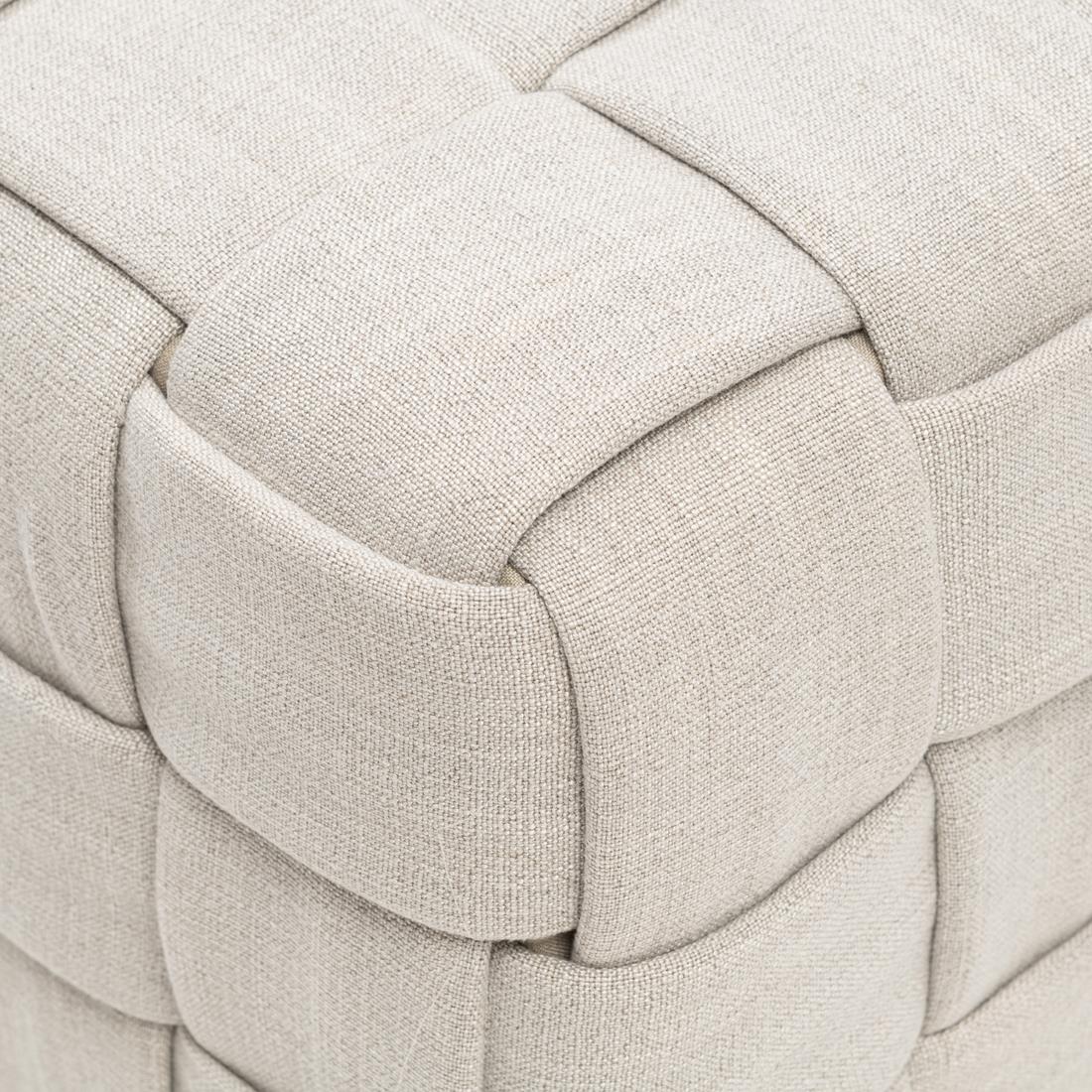 Rivièra Maison - Handgemaakte Hocker F27 - Fabulous Flax, 100% Linnen, 160x60x45 cm
