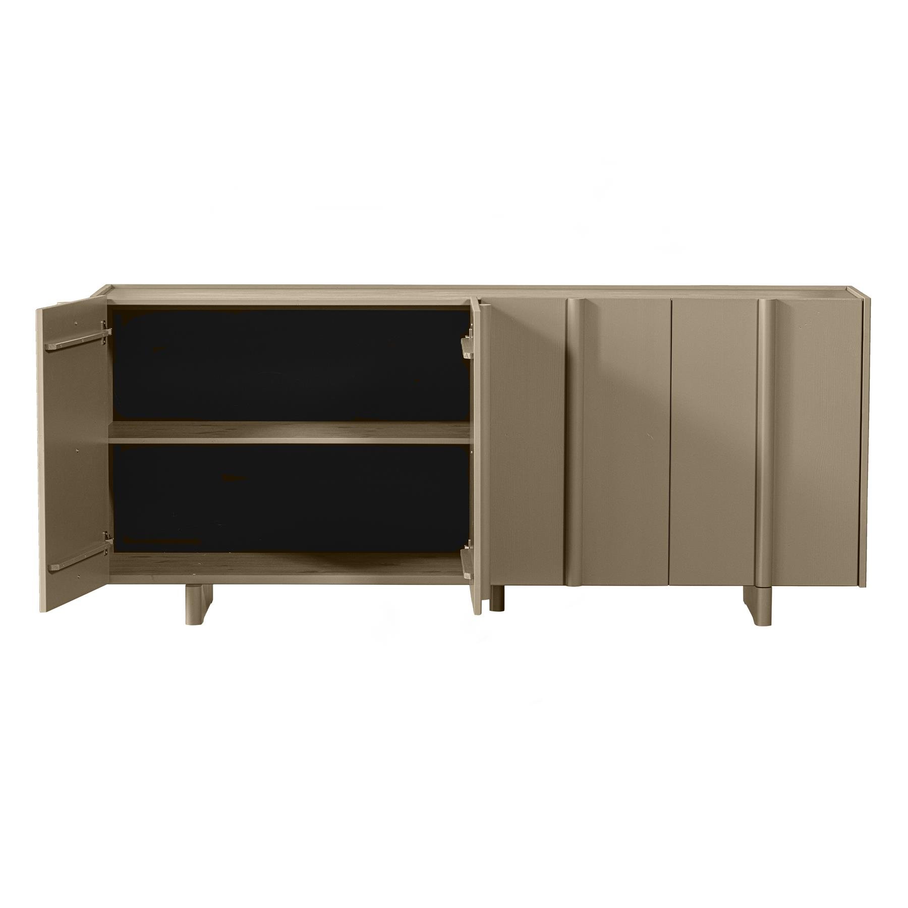 WOOOD Basu Dressoir Grenenhout B 200 cm - Mud