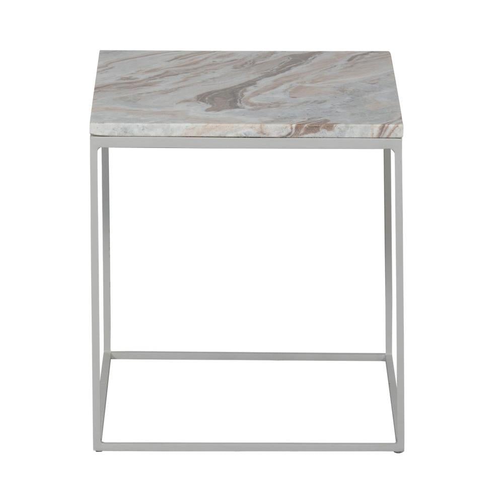 BePureHome Bijzettafel Mellow - Marmer - Mist