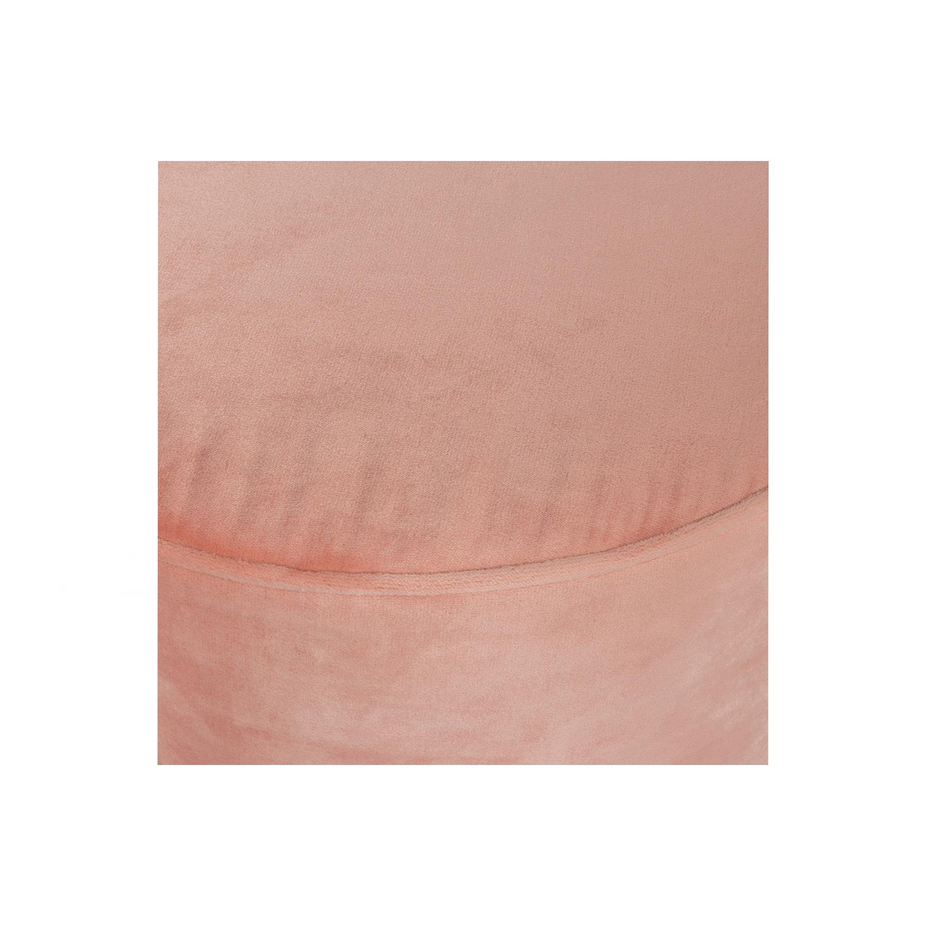 WOOOD Poef Sara - Polyester - Salmon - 36x60x60