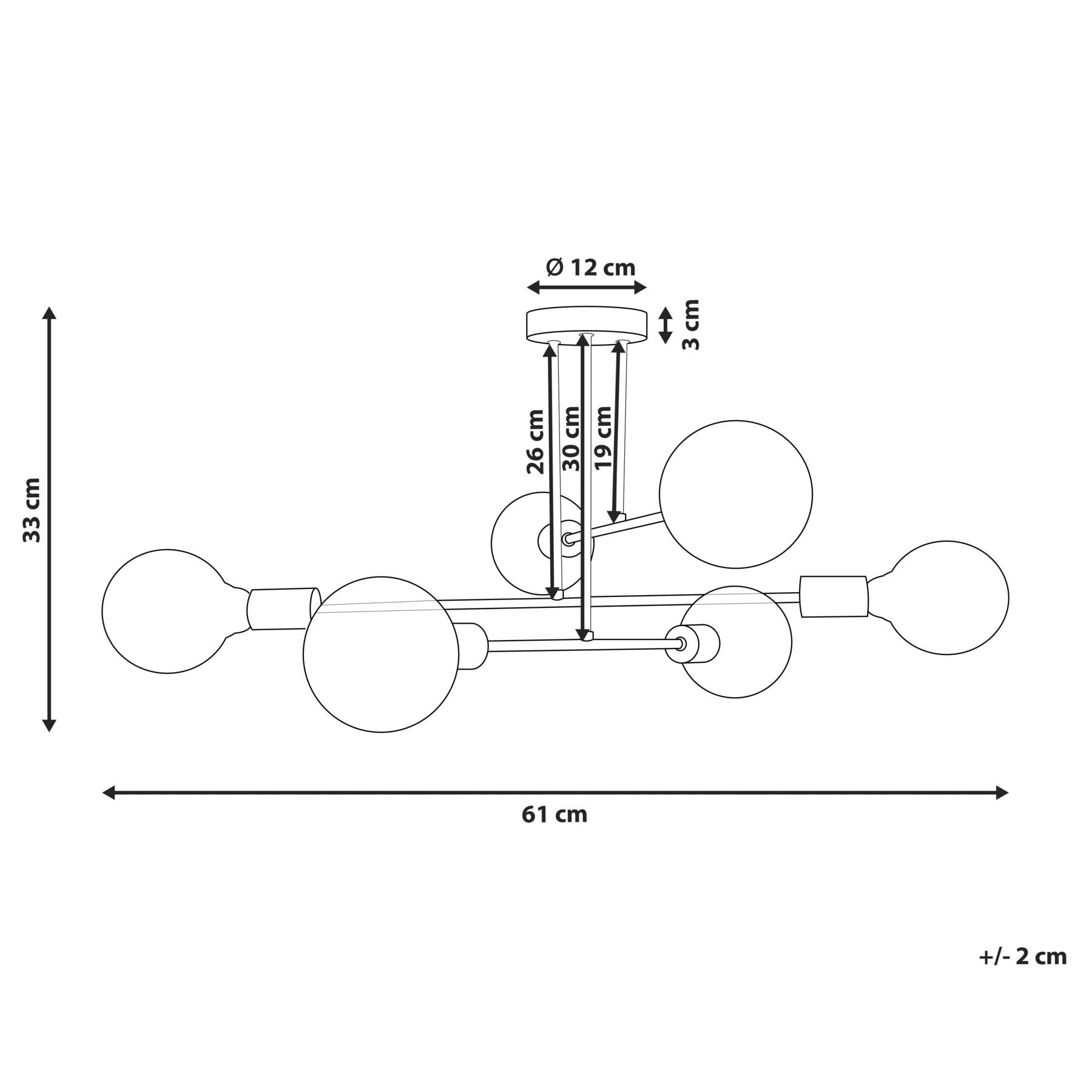 Beliani - KIDANE - Plafondlamp - Messing - Metaal