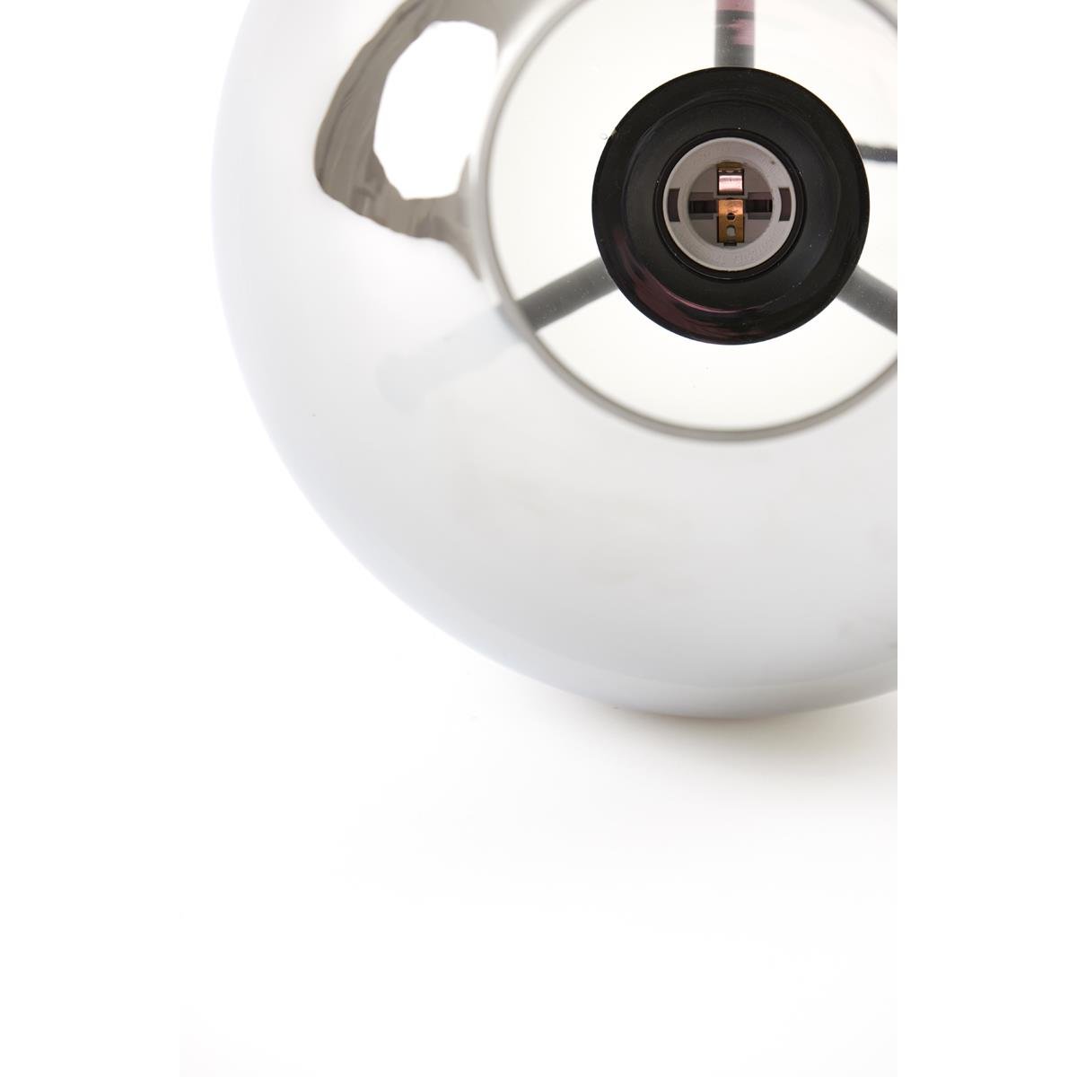 Light&living Tafellamp Ø30x43 cm MAYSON glas smoke-mat zwart