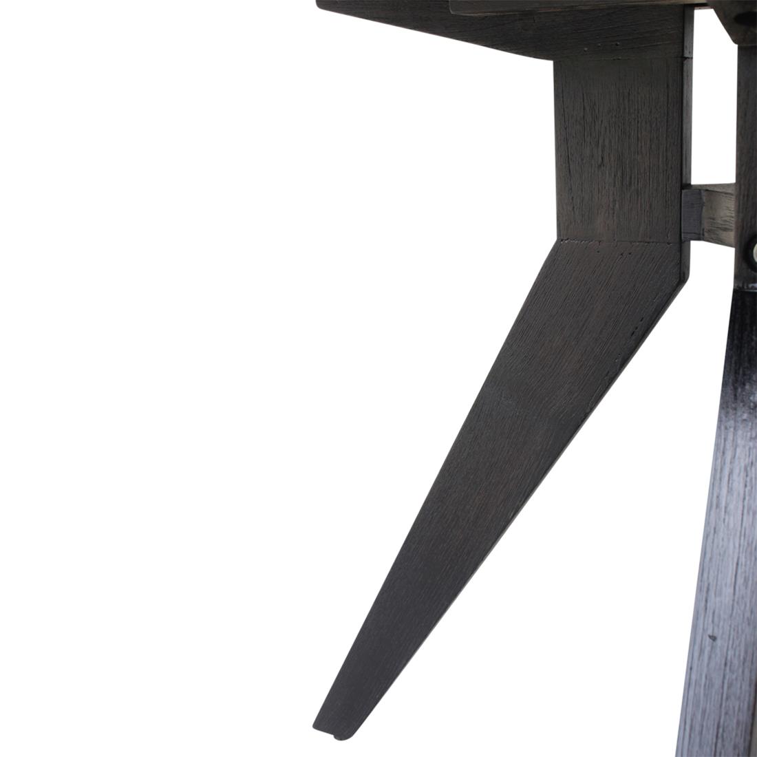 Raw Materials Studio teakhouten ronde tafel zwart Ø 140 cm