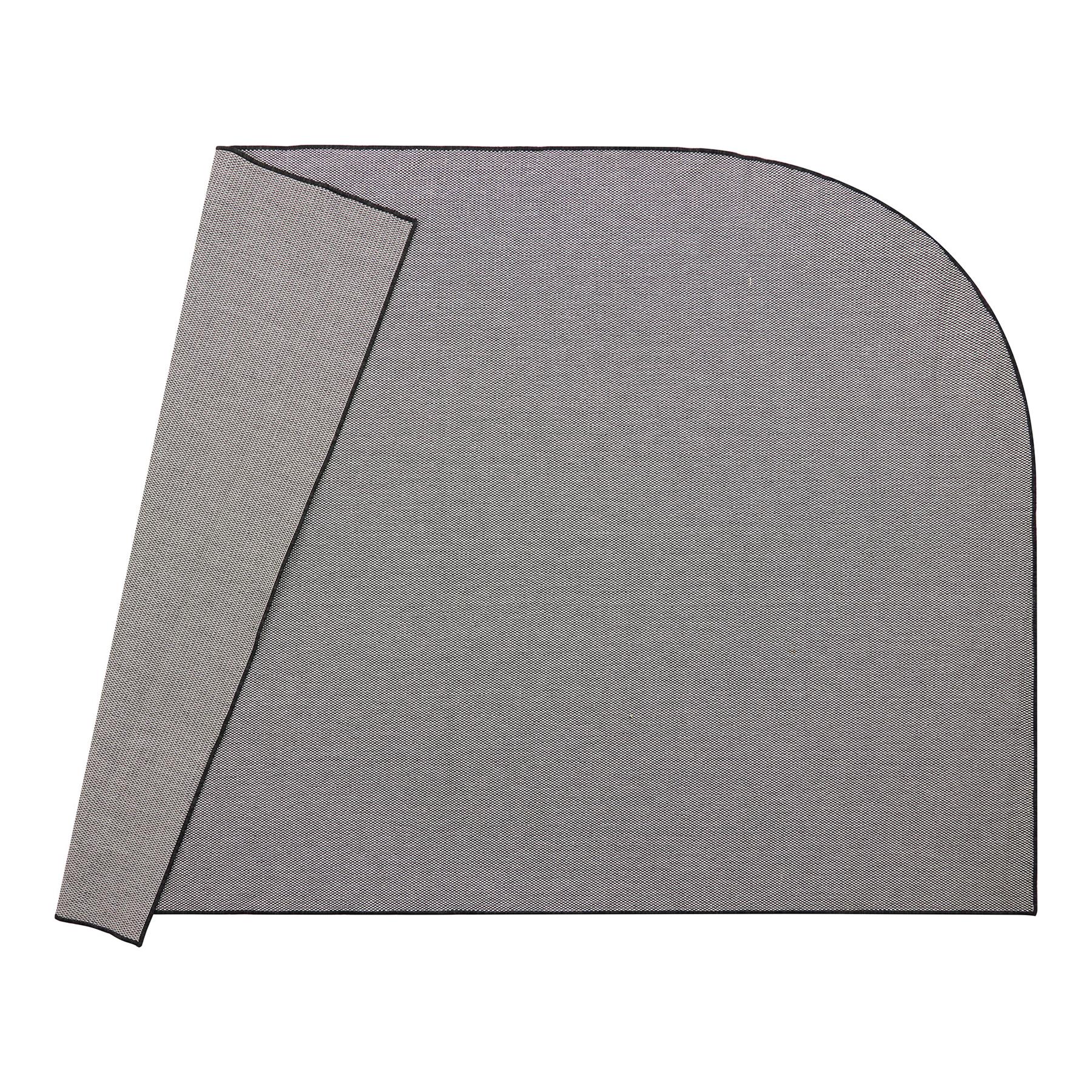 Eva Interior Buitenkleed Mono Zwart Ronde Hoek 200x290cm