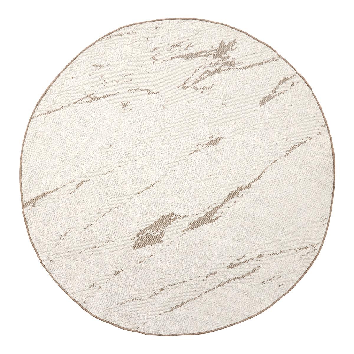 Eva Interior Buitenkleed Marble Naturel Rond 200cm