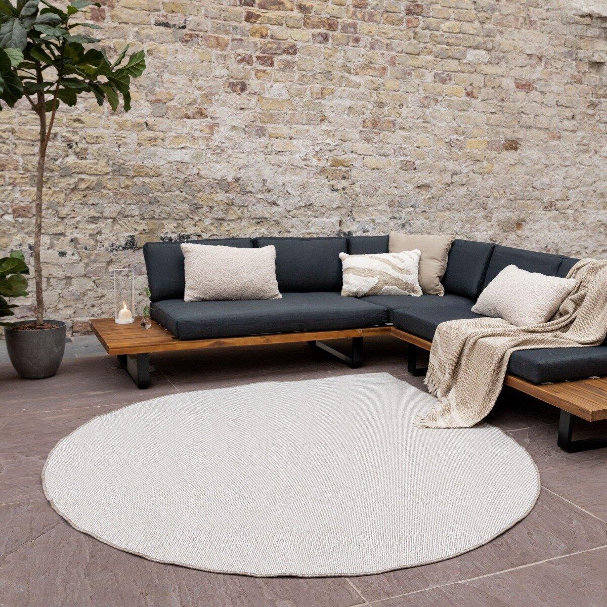 Buitenkleed Mono - Naturel|wit - EVA Interior-Druppel 200cm (L)
