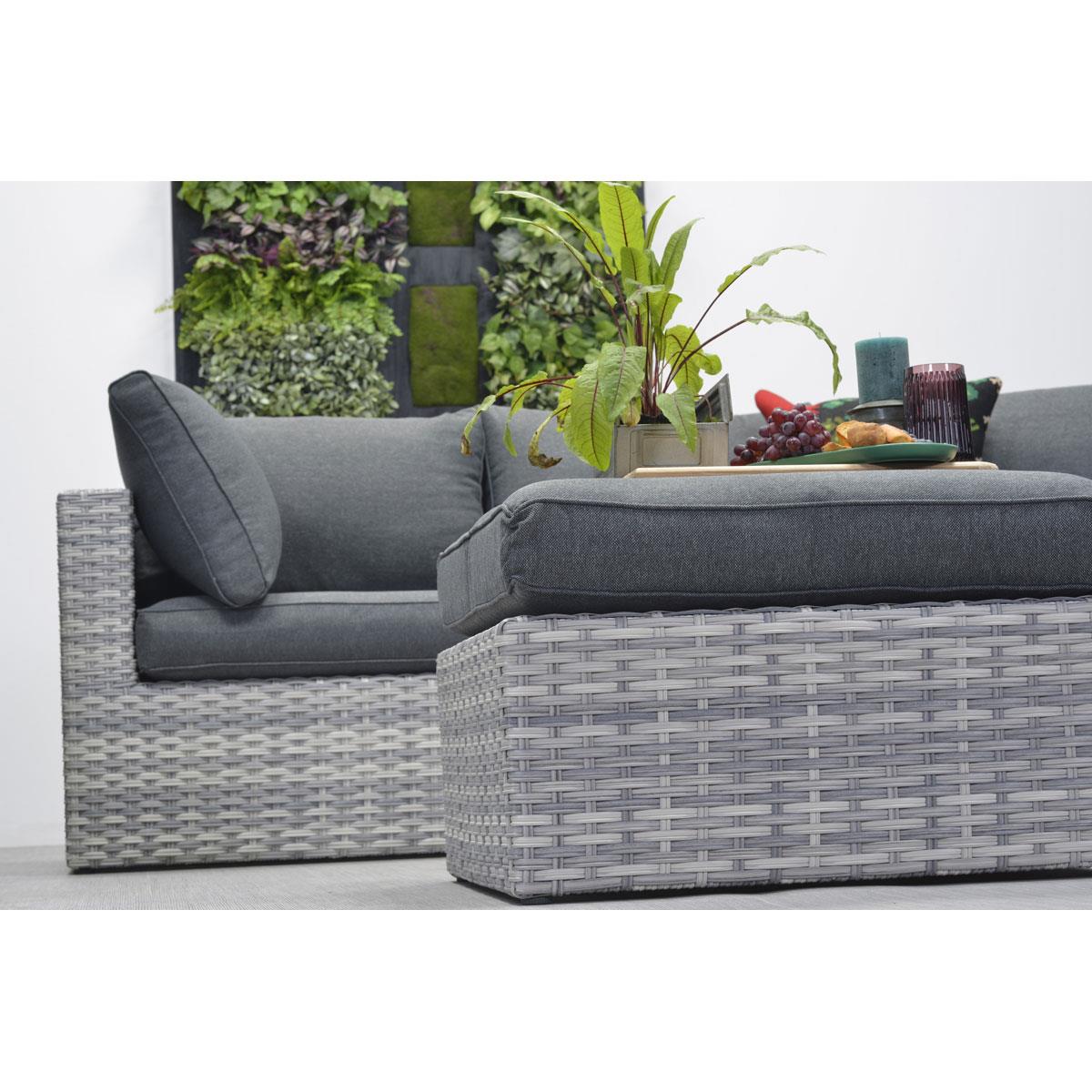 Garden Impressions Carlo loungeset 5-delig XL - licht grijs