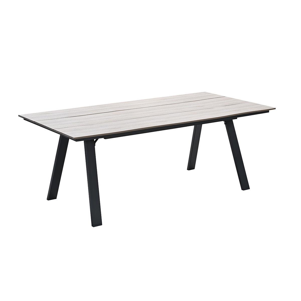 Garden Impressions Ross tuinset 7-delig zwart - Braga tuintafel
