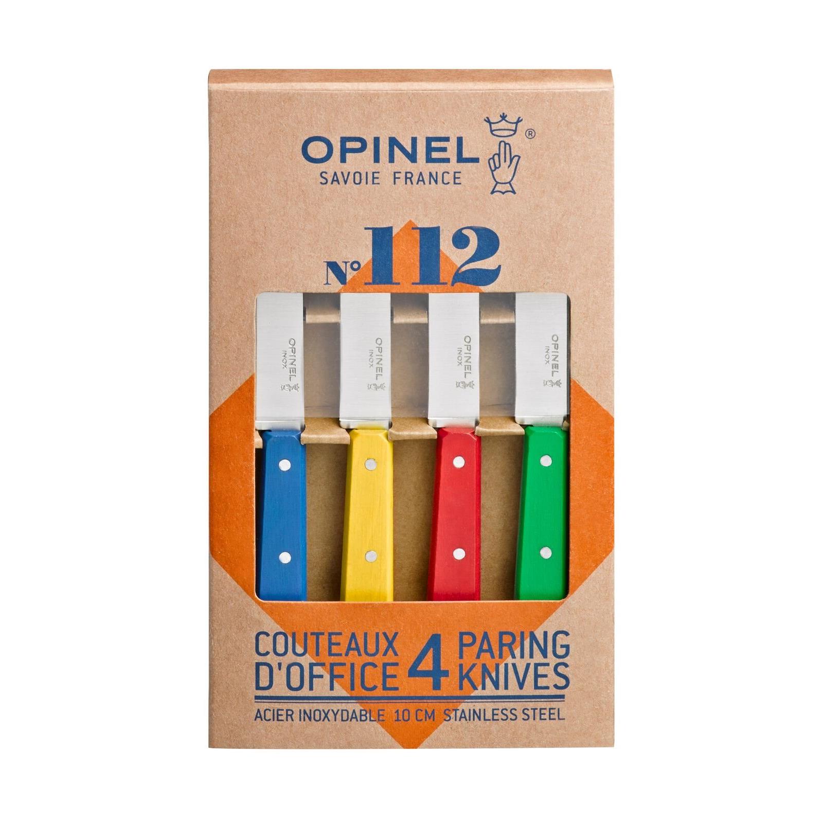 Opinel No°112 Classic Colors Officemessenset - 4-delig - RVS & Hout