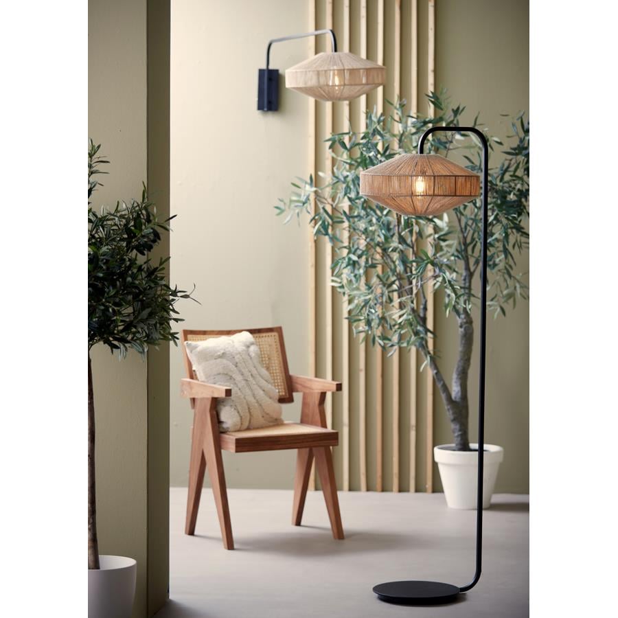Light & Living - Vloerlamp LYRA - Ø43x164cm - Bruin