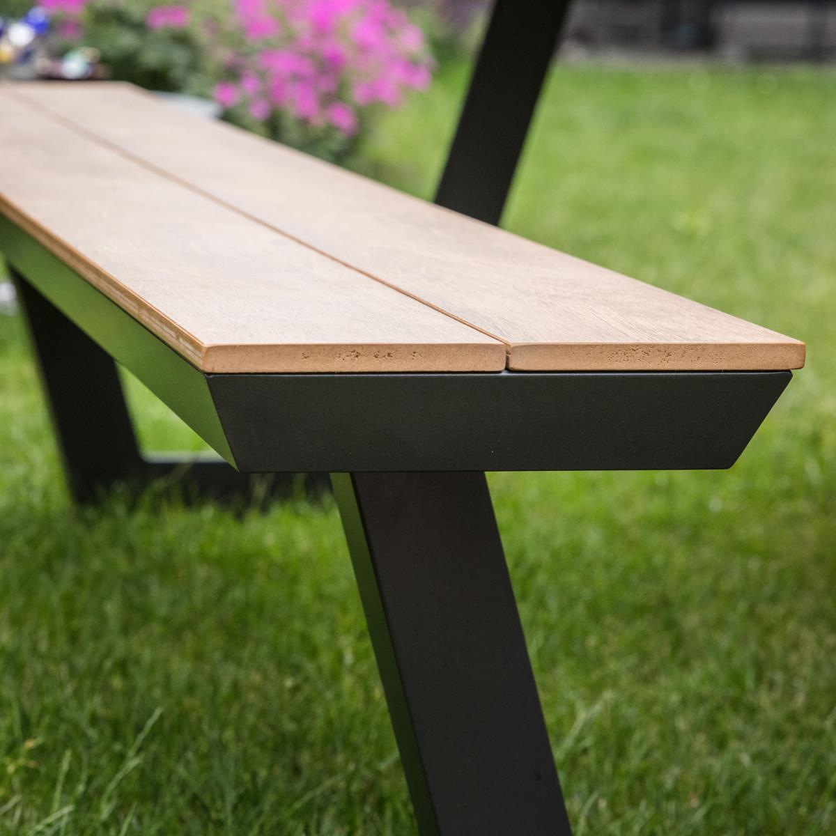 Lesli Living Arezzo picknickset rechthoek polywood teaklook