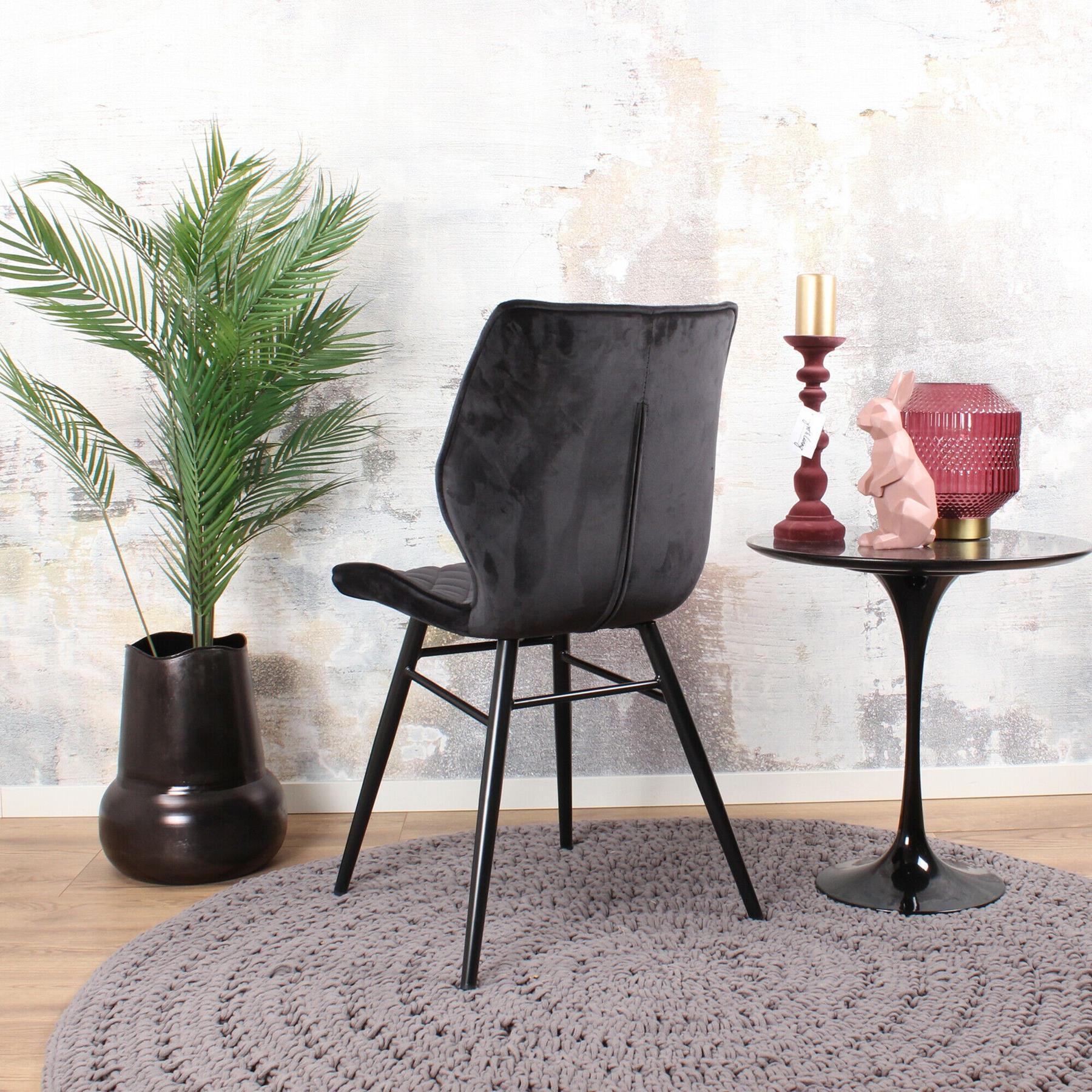 DS4U Ruby eetkamerstoel 2.0 velvet zwart