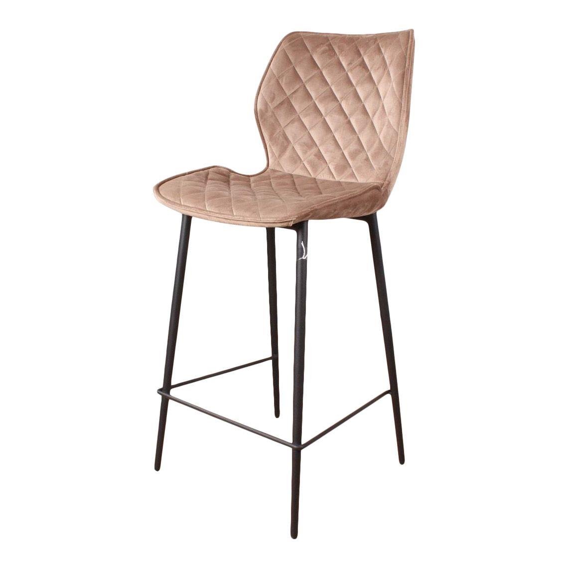 DS4U Ruby barkruk velvet 66 cm champagne