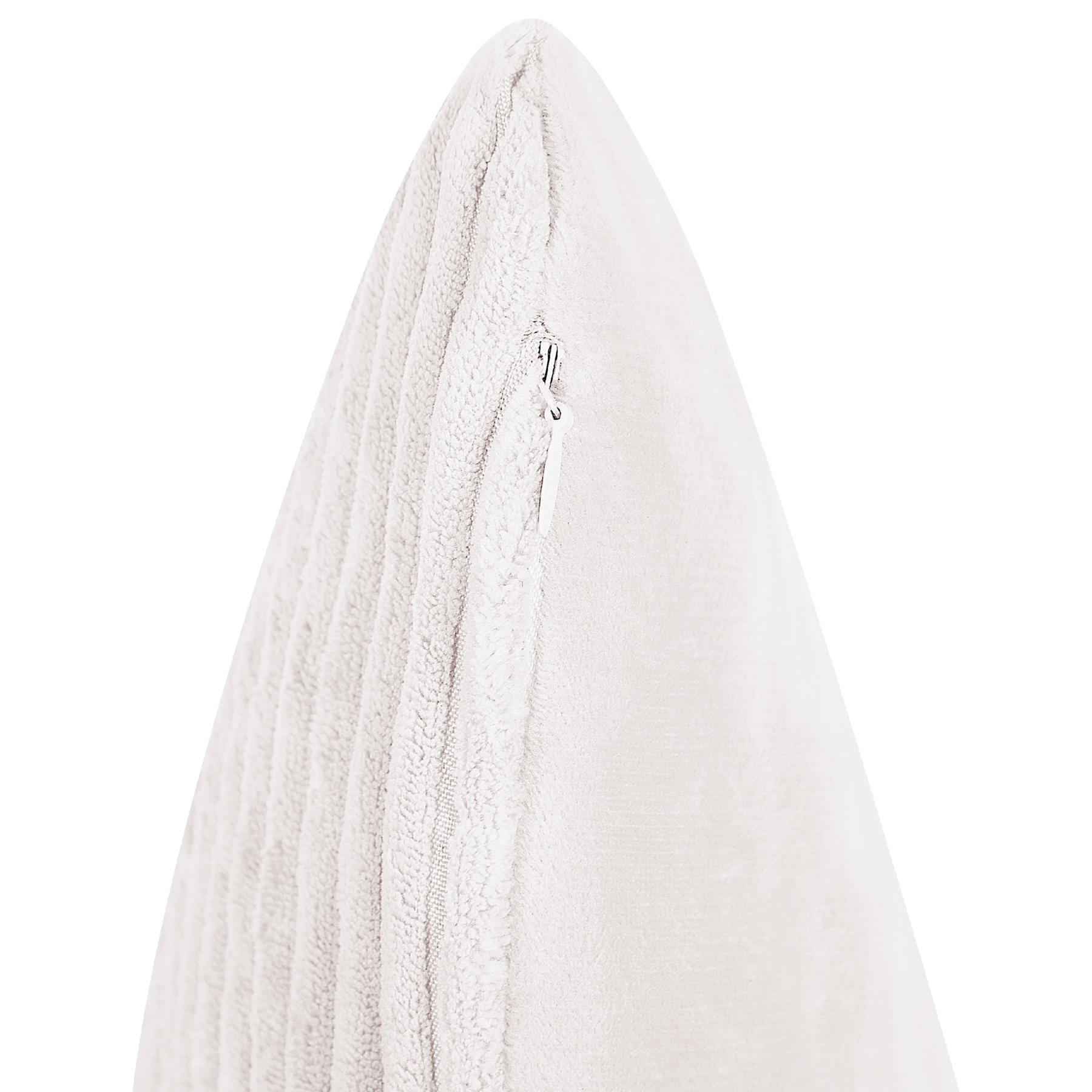 Beliani - MILLET - Sierkussen set van 2 - Wit - 47 x 27 cm - Corduroy