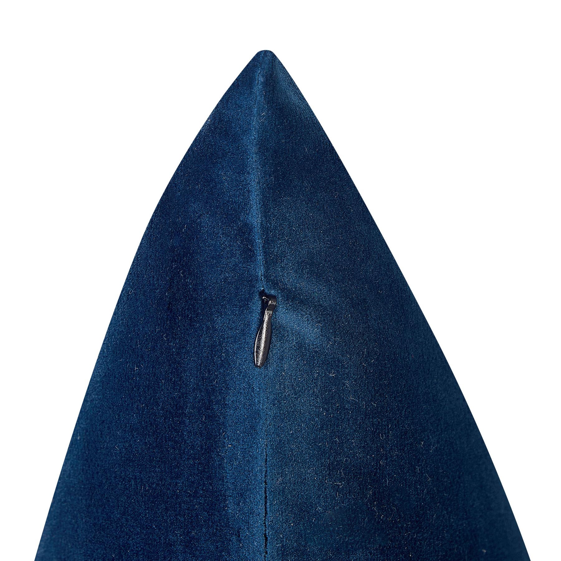Beliani-MARULA-Sierkussen set van 2-Blauw|Goud-45 x 45 cm-Fluweel
