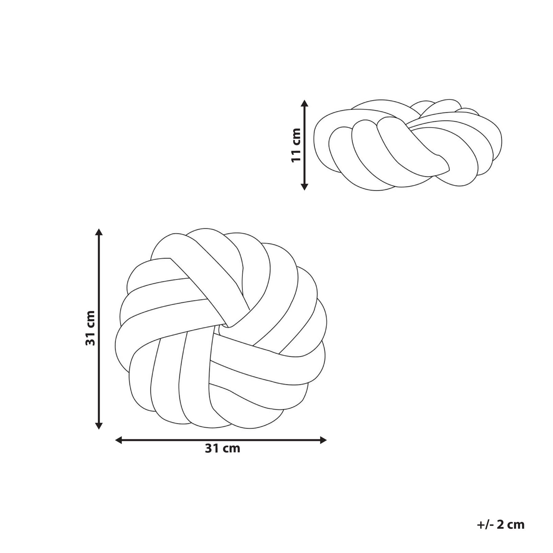 Beliani - AKOLA - Sierkussen - Grijs - 31 x 31 cm - Bouclé