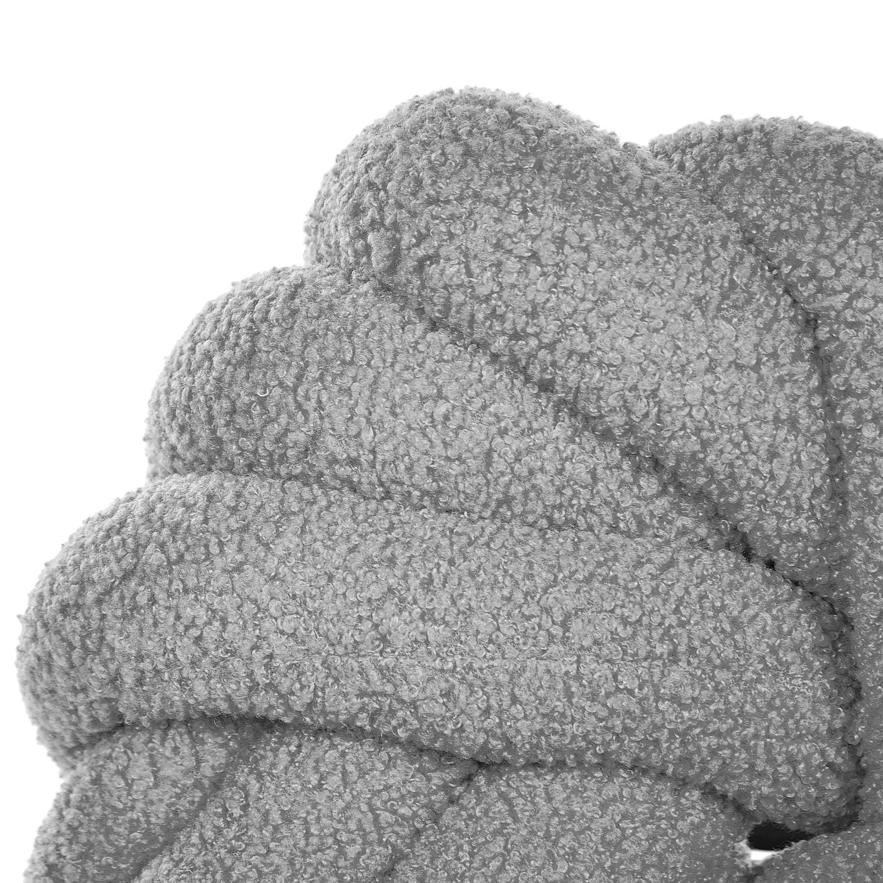Beliani - AKOLA - Sierkussen - Grijs - 31 x 31 cm - Bouclé
