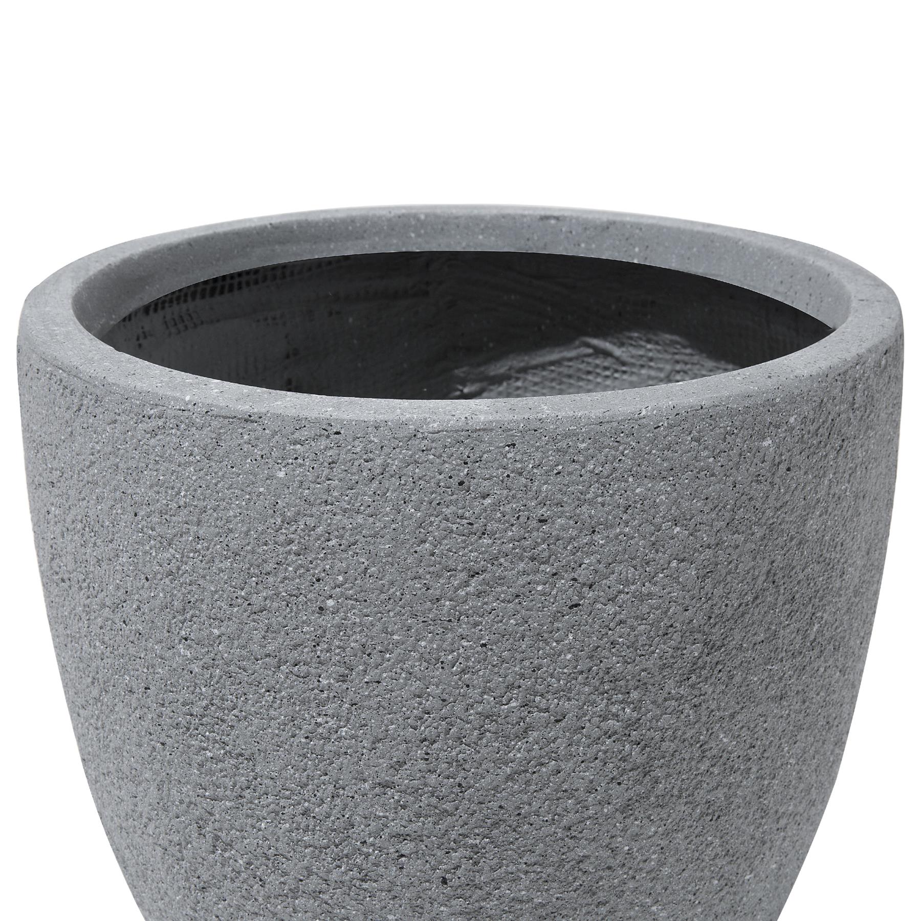 Beliani - KANNIA - Bloempot - Lichtgrijs - 36 cm - Klei-vezelmengsel