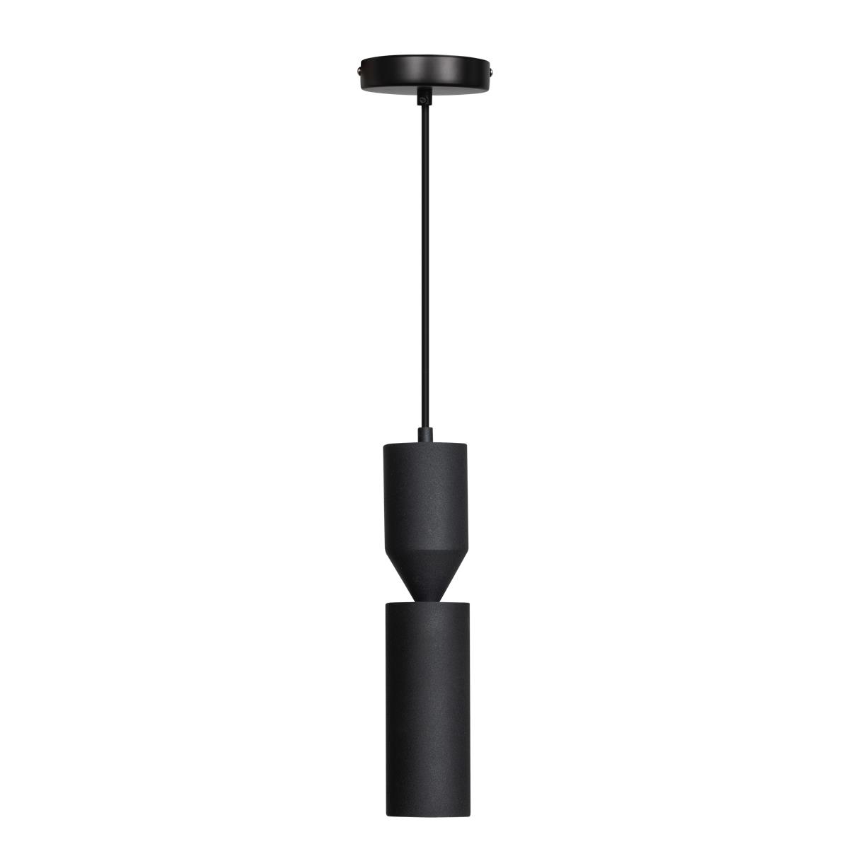 ETH Pencil Hanglamp zwart 2xGU10 ex.bulb H35cm + 200cm kabel