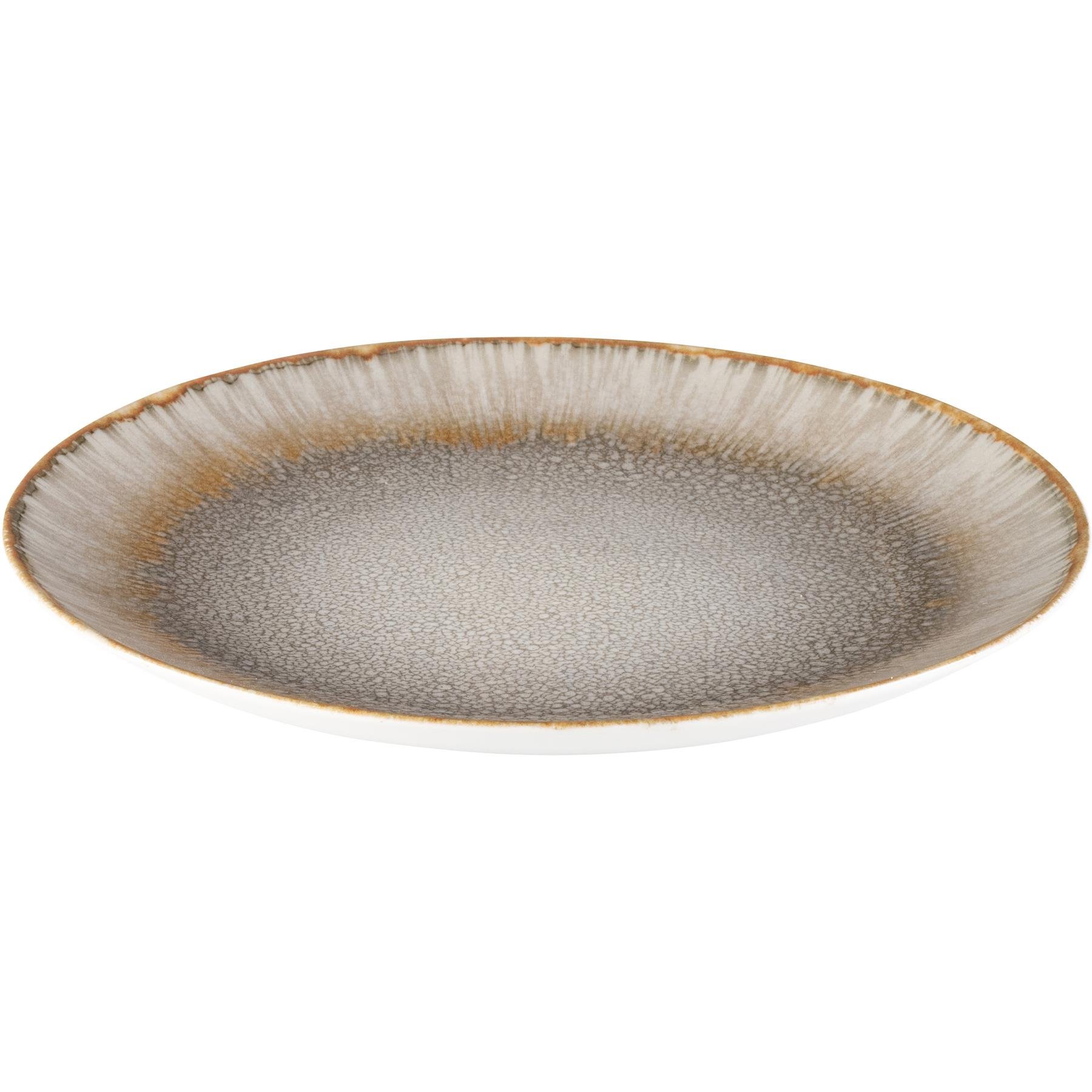 Hazel & Bos Juntos Blanco Artico ontbijtbord - 24cm - 6 st - porselein