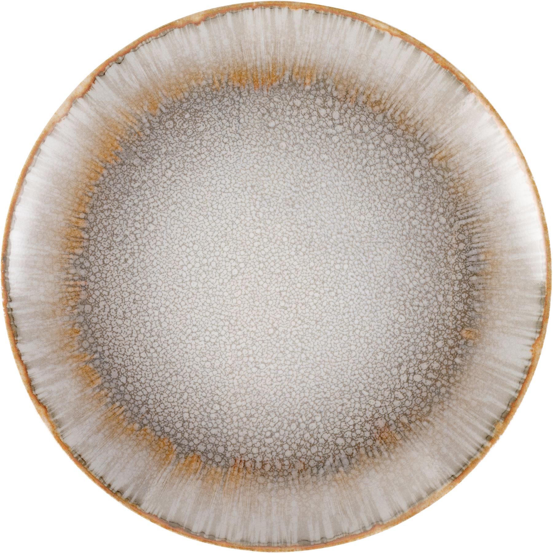 Hazel & Bos Juntos Blanco Artico ontbijtbord - 24cm - 6 st - porselein