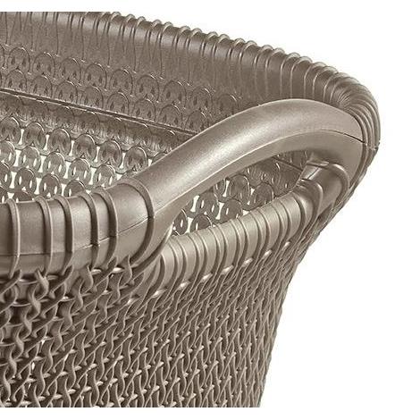 Curver Knit Wasmand met deksel - 57 l - set van 2 - Bruin