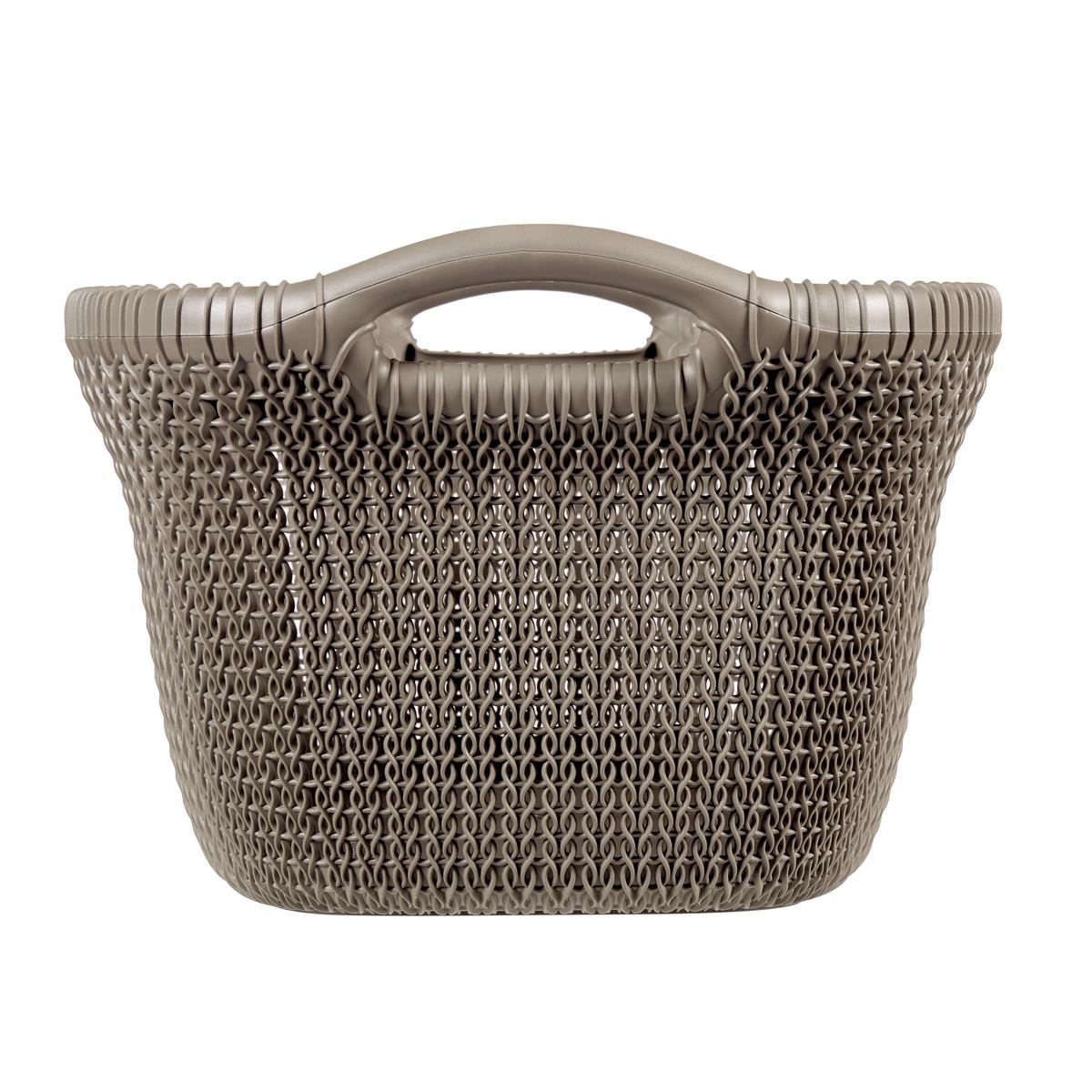 Curver Knit Wasmand - 40 l - set van 2 - Harvest Brown