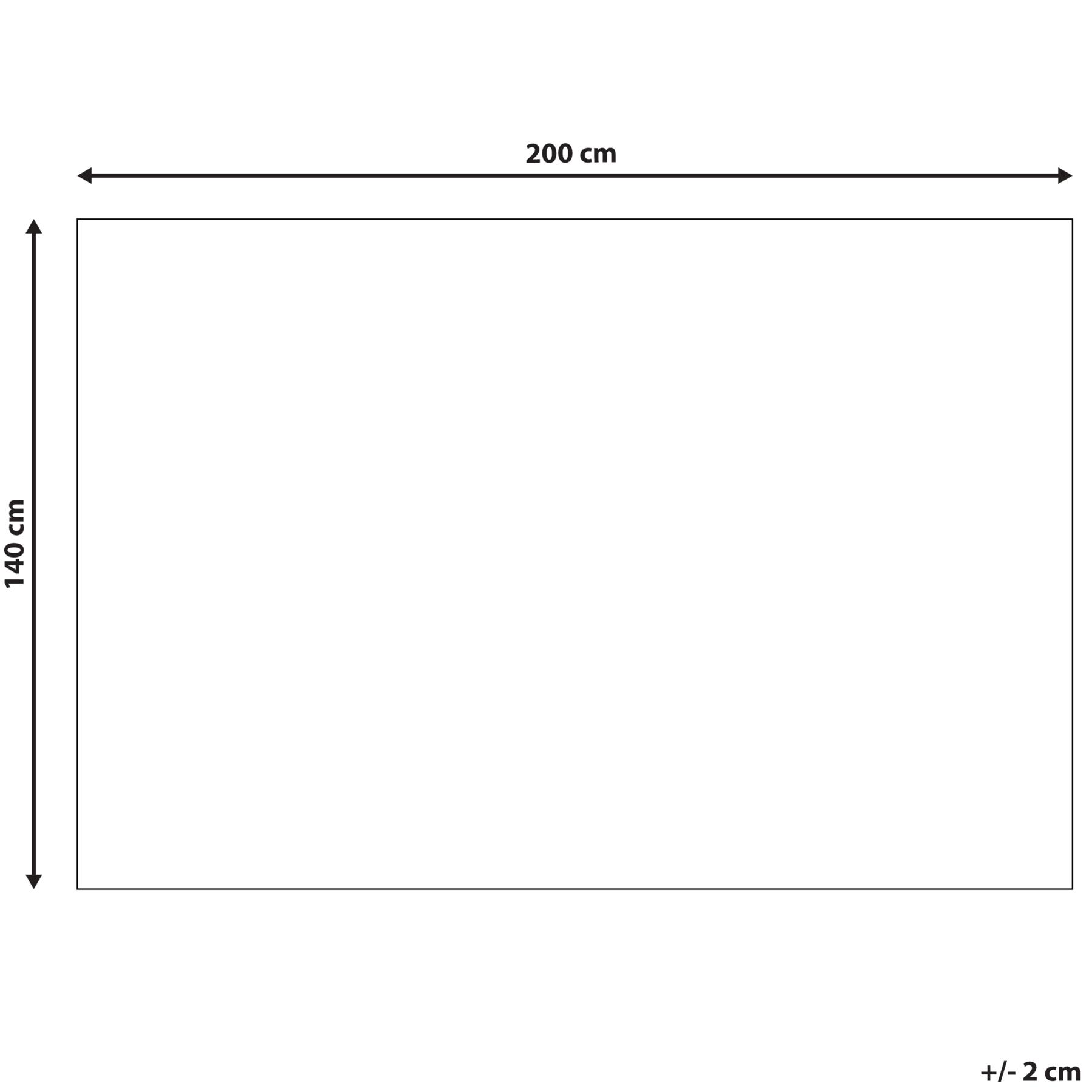 Beliani - DATCA - Laagpolig vloerkleed - Blauw - 140 x 200 cm - Wol