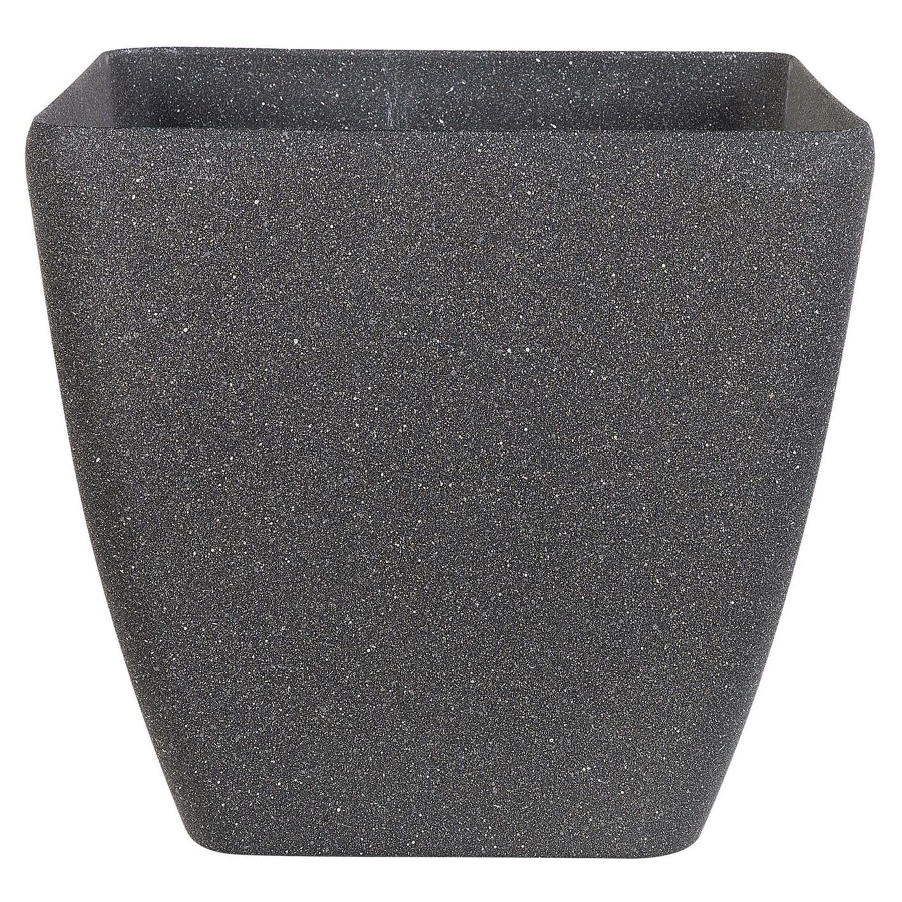Beliani - ZELI - Bloempot set van 2 - Grijs - 42 cm - Stenenmix