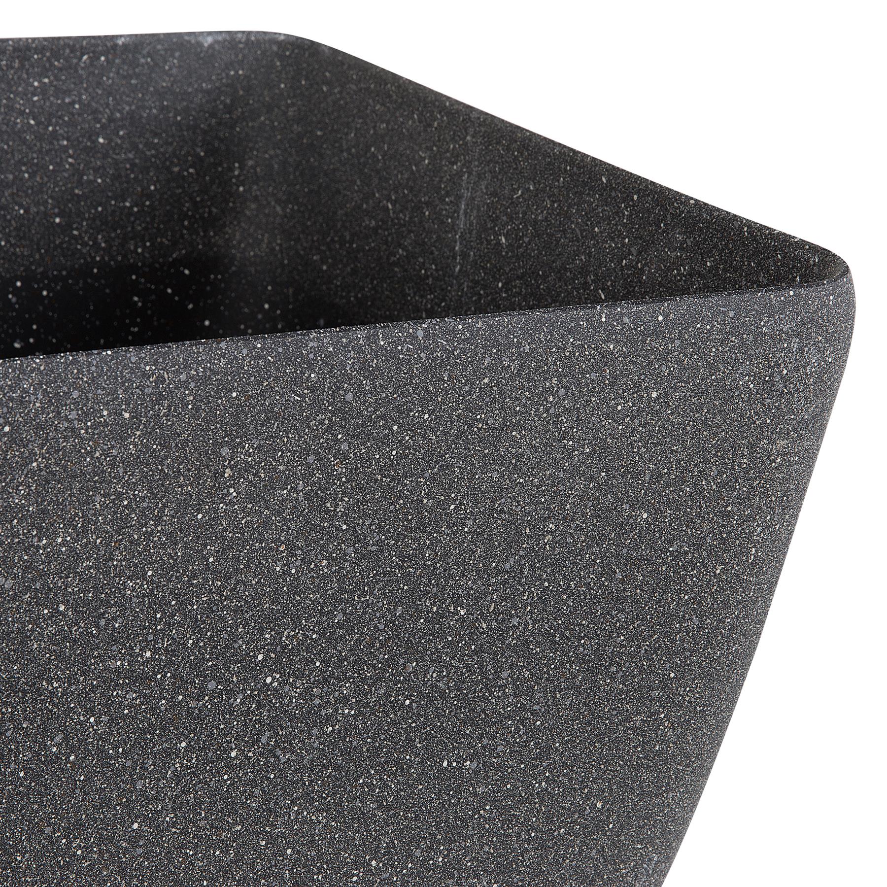 Beliani - ZELI - Bloempot set van 2 - Grijs - 42 cm - Stenenmix