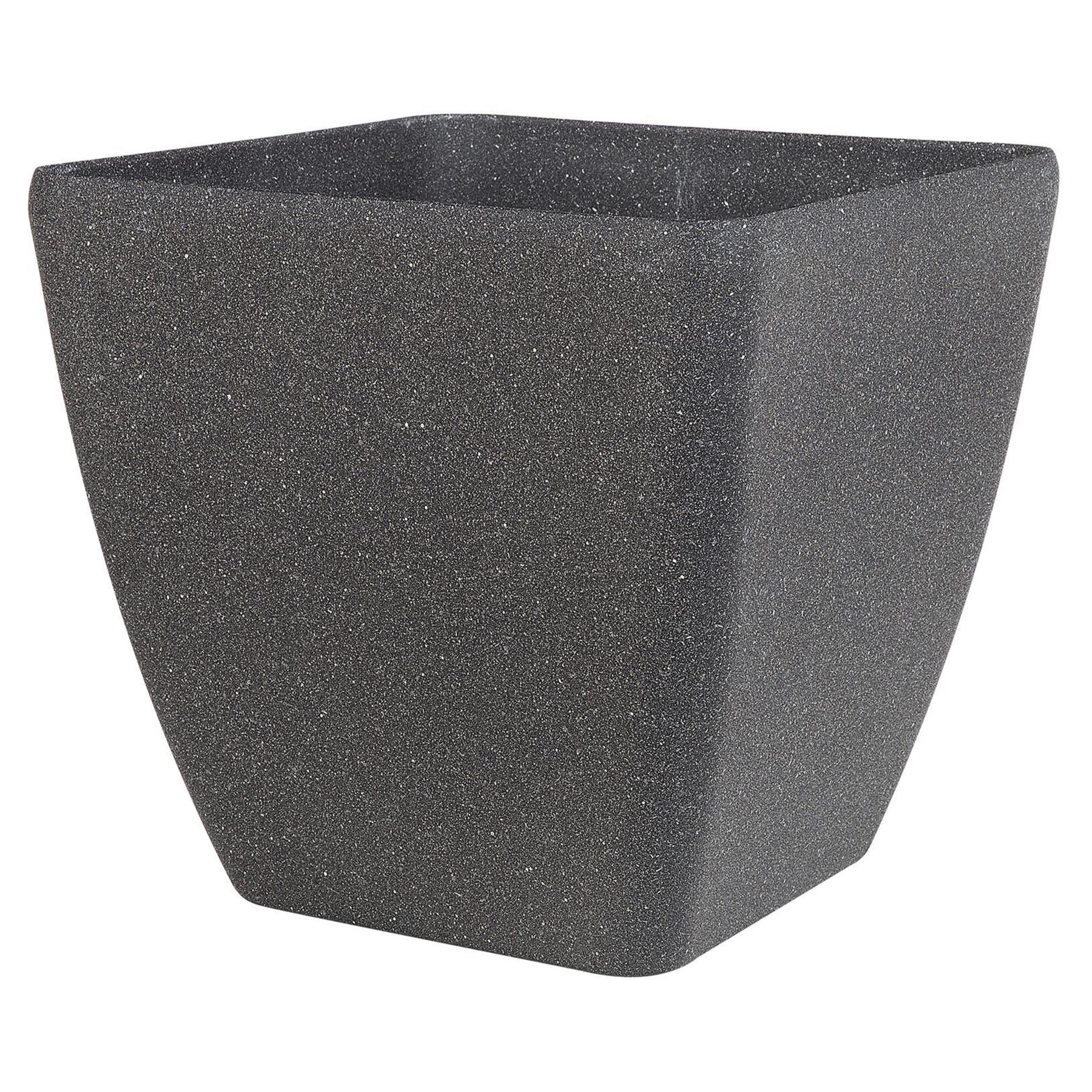 Beliani - ZELI - Bloempot set van 2 - Grijs - 42 cm - Stenenmix