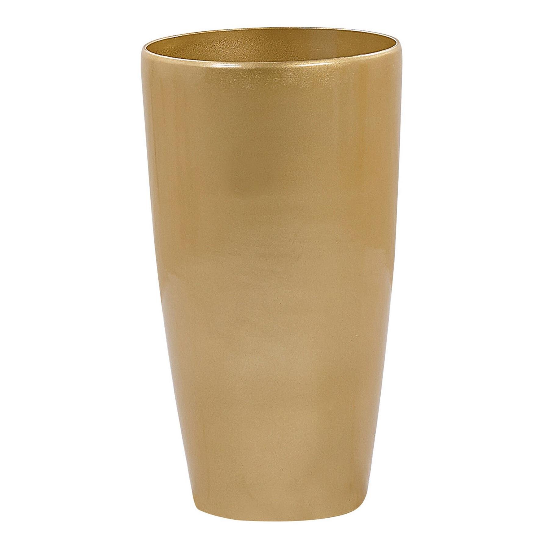 Beliani - TSERIA - Bloempot set van 2 - Goud - 32 cm - Stenenmix